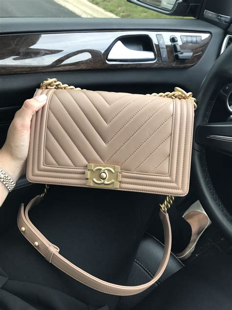 chanel beige boy bag 2017|Chanel boy bag price.